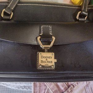 Small Black Vintage Dooney & Bourke Monogram mini shoulder bag